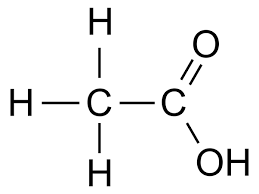 Image result for structural formula ethanoic acid